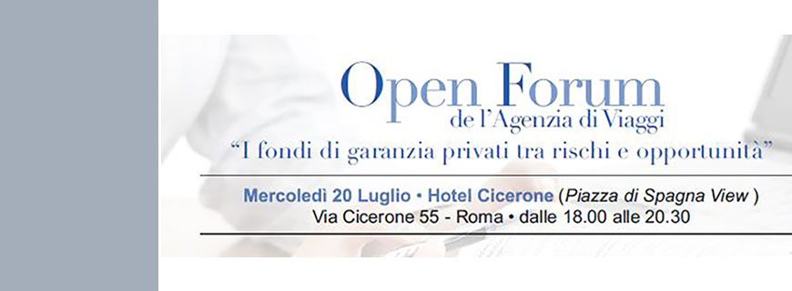 Borghini e Cossa partecipa al prossimo Open Forum  “I fondi di garanzia privati, tra rischi e opportunità”, a Roma il 20/07/2016